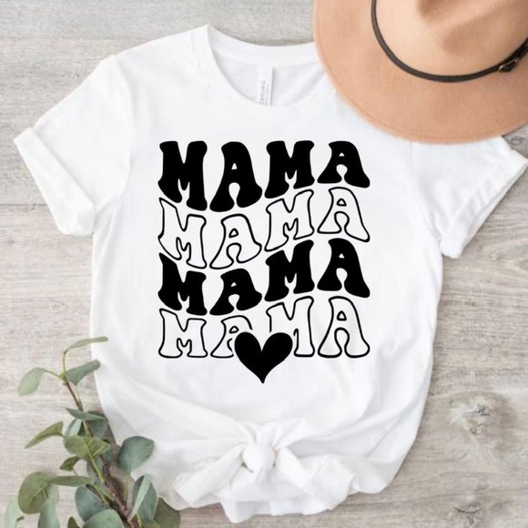 Mama Shirt | Retro Style Mom Shirt | Momma T-Shirt | Cute Shirt for Mom - Picture 1 of 1